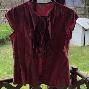 Rose ultra feminine button down